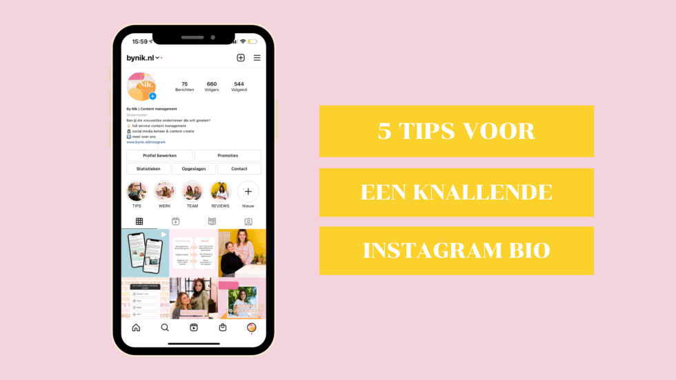 5 tips voor een knallende Instagram bio